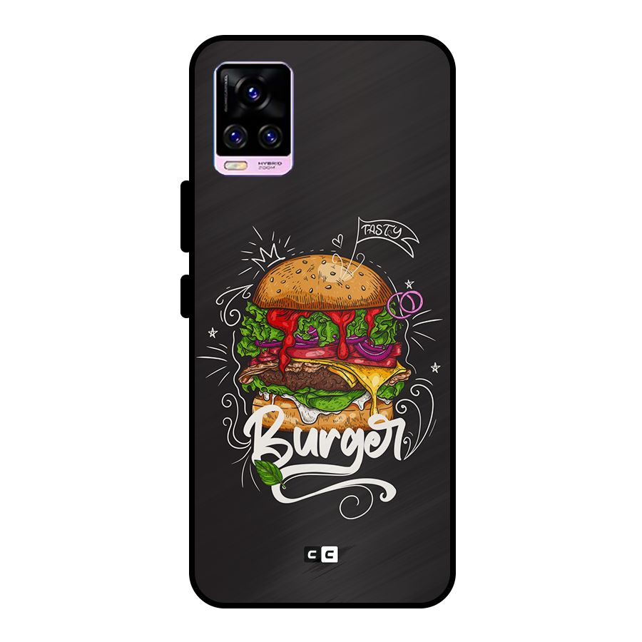 Burger Lover Metal Back Case for Vivo V20 Pro