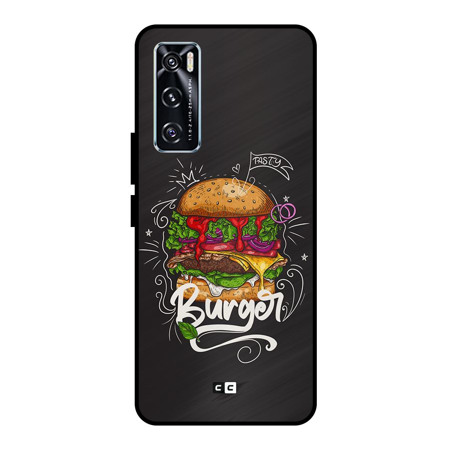 Burger Lover Metal Back Case for Vivo V20 SE