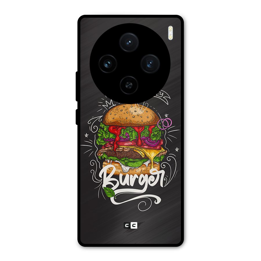 Burger Lover Metal Back Case for Vivo X100