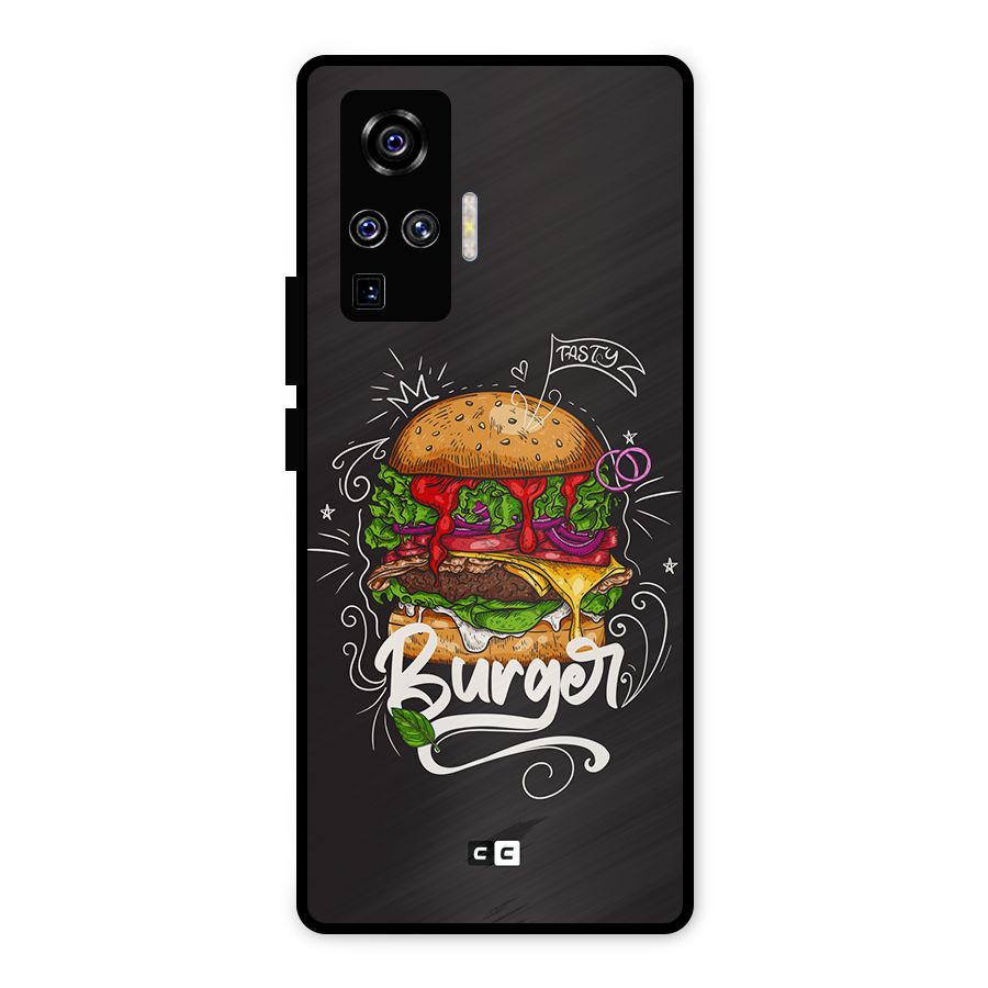 Burger Lover Metal Back Case for Vivo X50 Pro