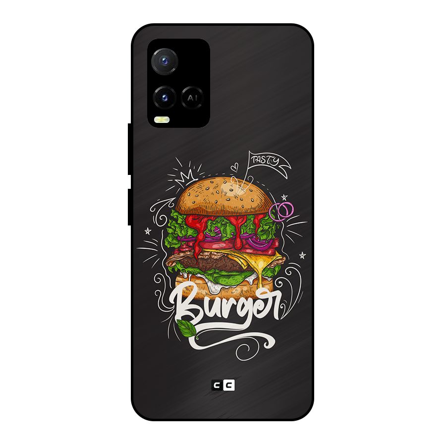 Burger Lover Metal Back Case for Vivo Y21T