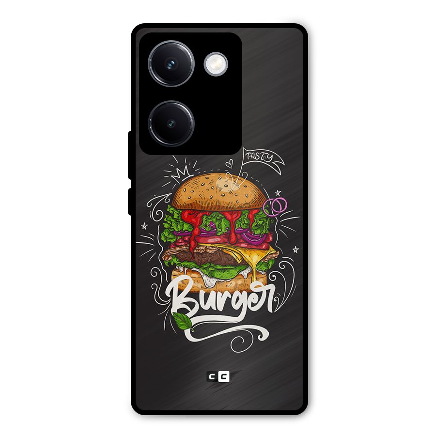 Burger Lover Metal Back Case for Vivo Y300 Plus