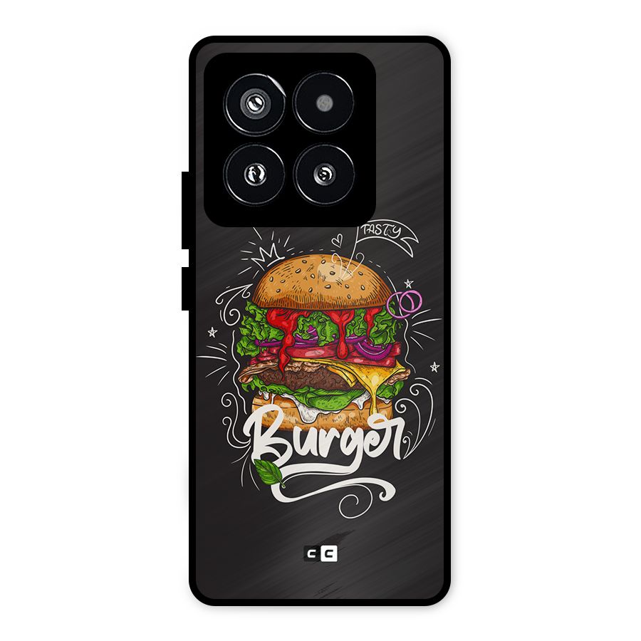 Burger Lover Metal Back Case for Xiaomi 14 Pro