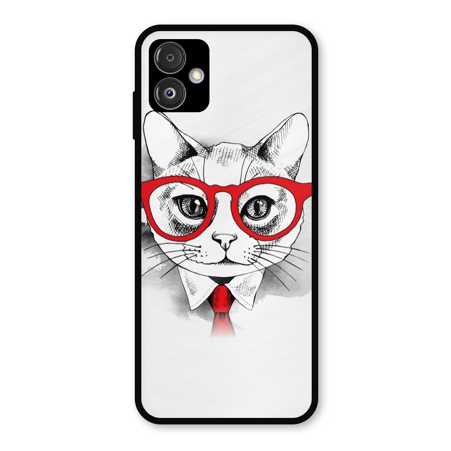 Business Cat Metal Back Case for Galaxy F14