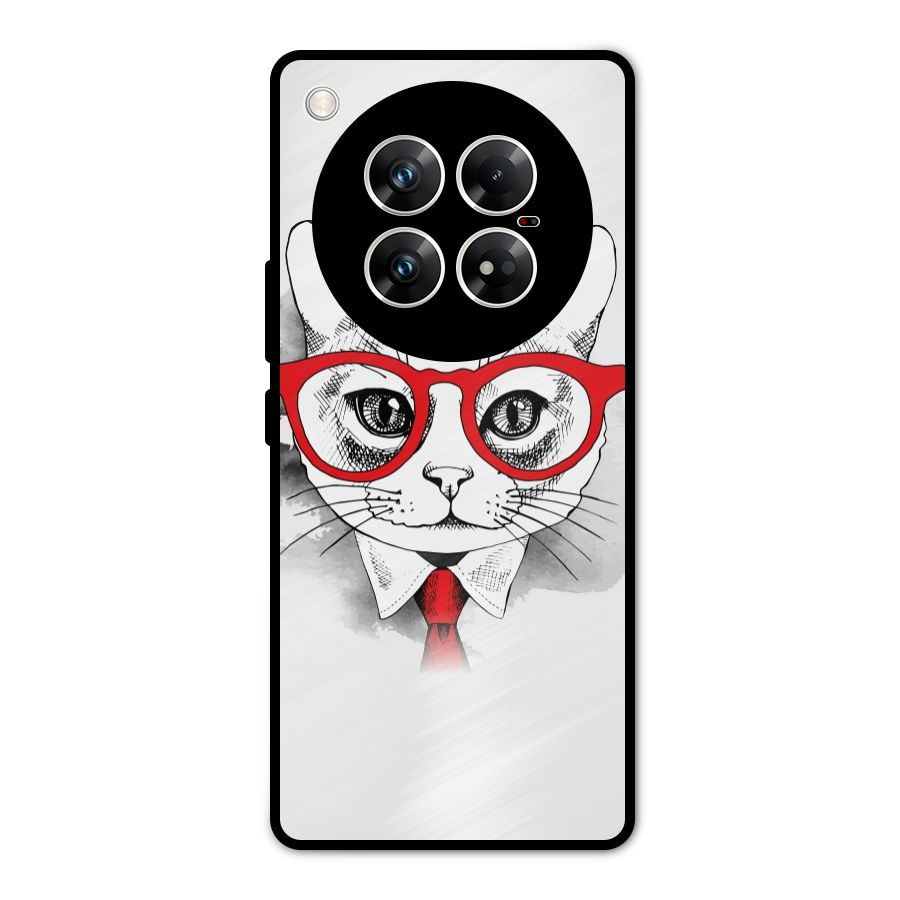 Business Cat Metal Back Case for Infinix Zero 40 5G