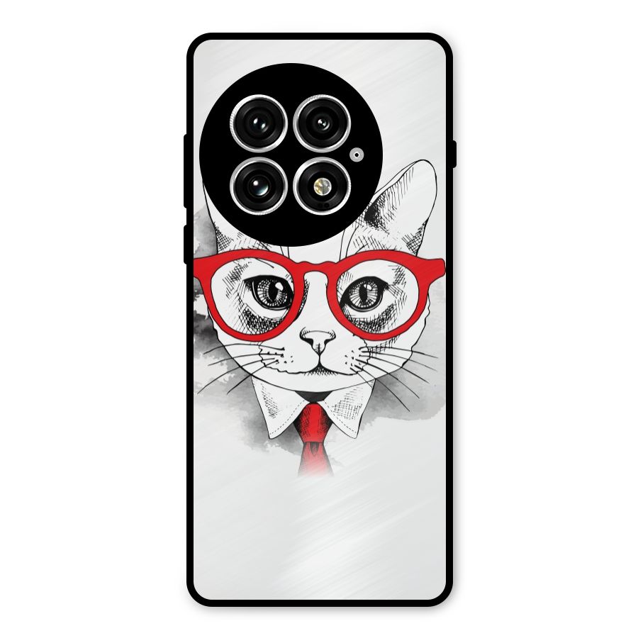 Business Cat Metal Back Case for OnePlus 13
