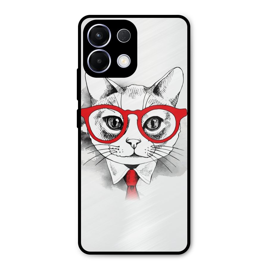 Business Cat Metal Back Case for Oppo K13