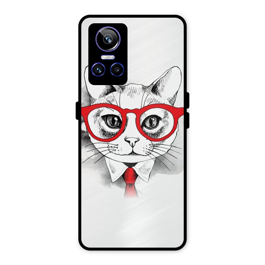 Business Cat Metal Back Case for Realme GT Neo 3