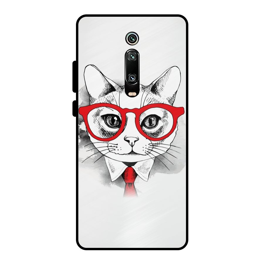 Business Cat Metal Back Case for Redmi K20 Pro