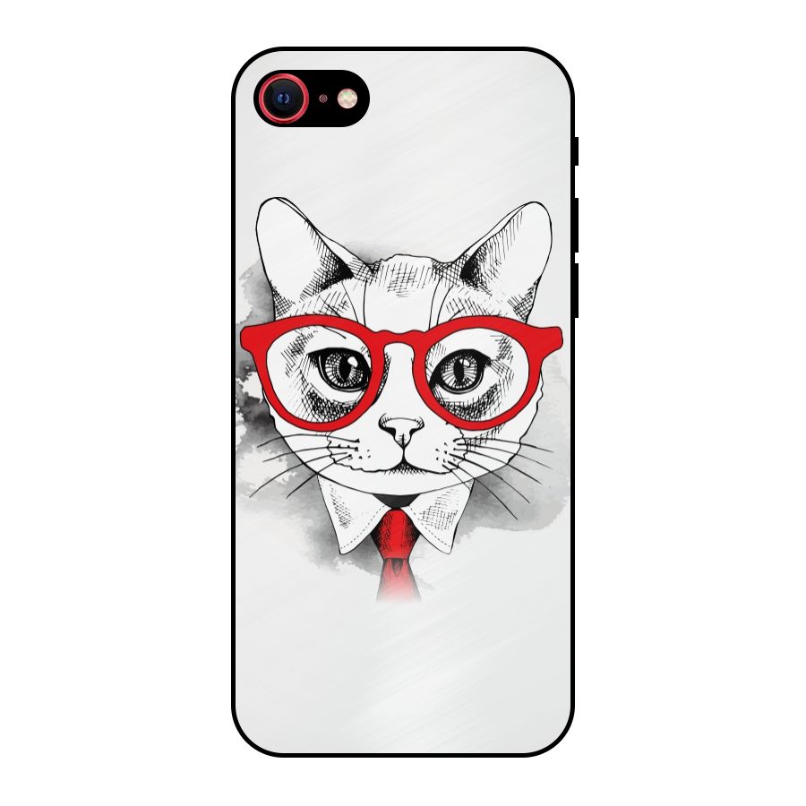 Business Cat Metal Back Case for iPhone 7