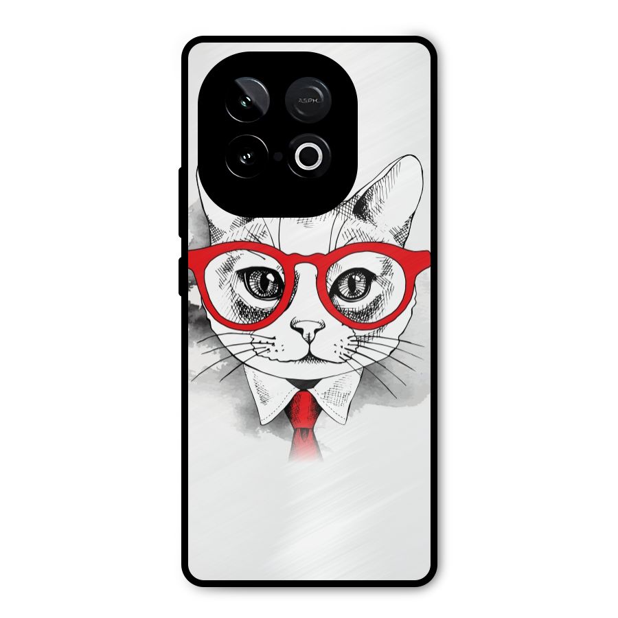 Business Cat Metal Back Case for iQOO Neo 10