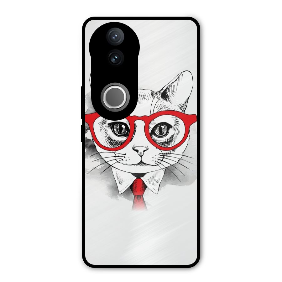 Business Cat Metal Back Case for iQOO Z10R