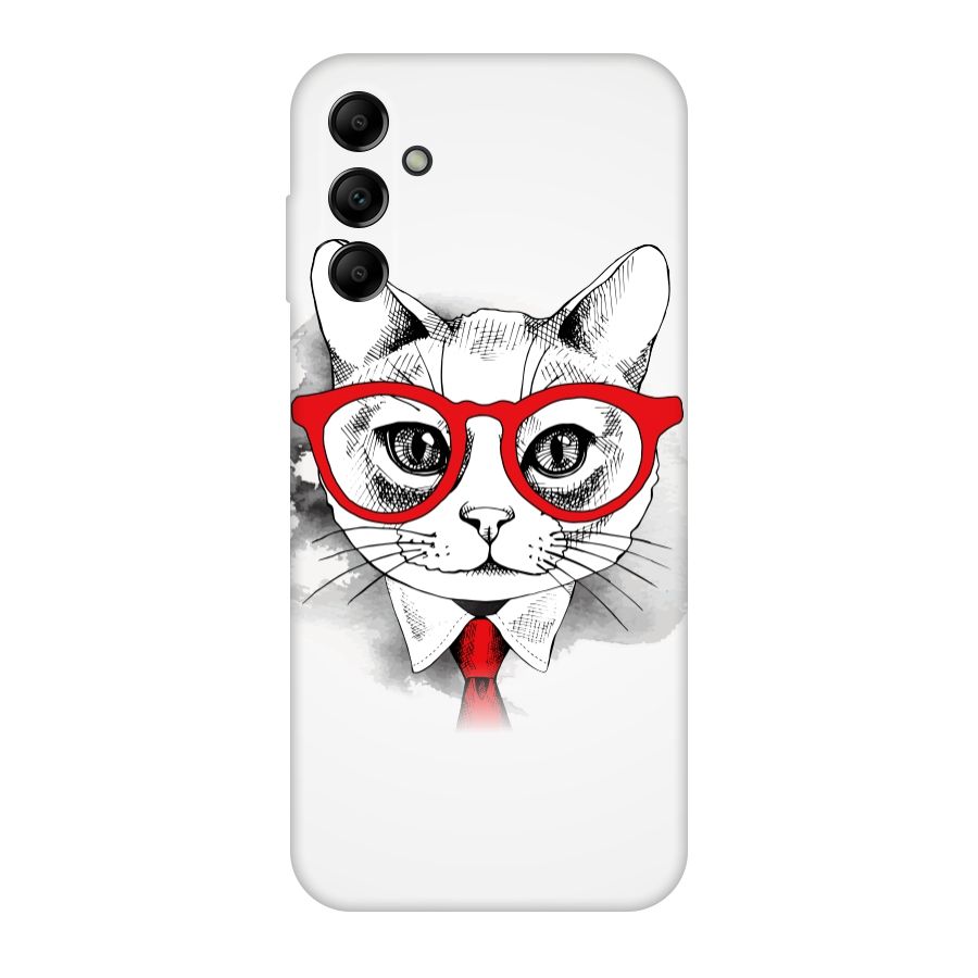 Business Cat Original Polycarbonate Back Case for Galaxy A14 5G