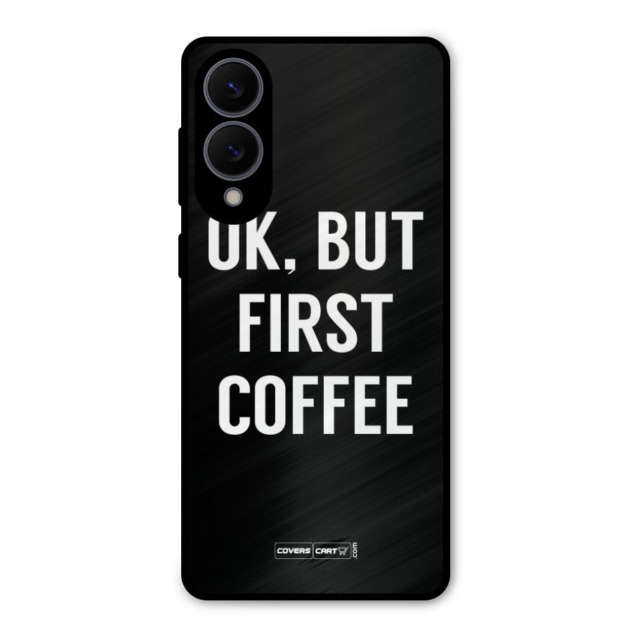 But First Coffee Metal Back Case for Galaxy S25 Edge