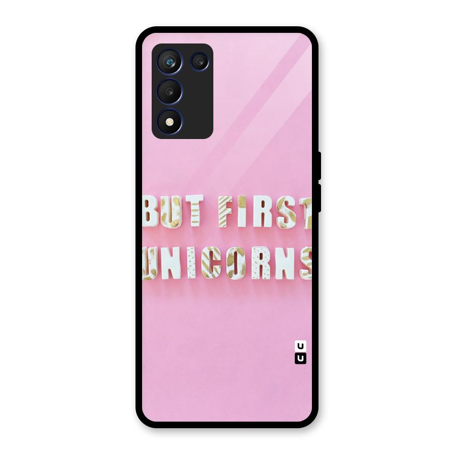 But First Unicorns Glass Back Case for Realme 9 5G Speed