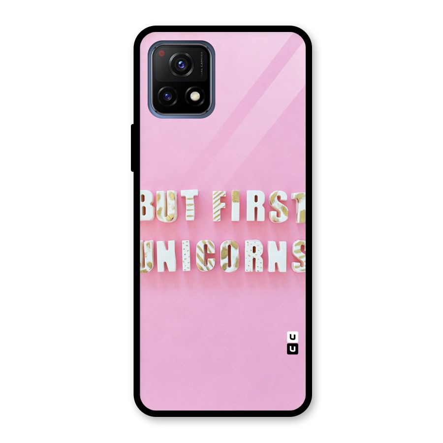 But First Unicorns Glass Back Case for Vivo Y72 5G