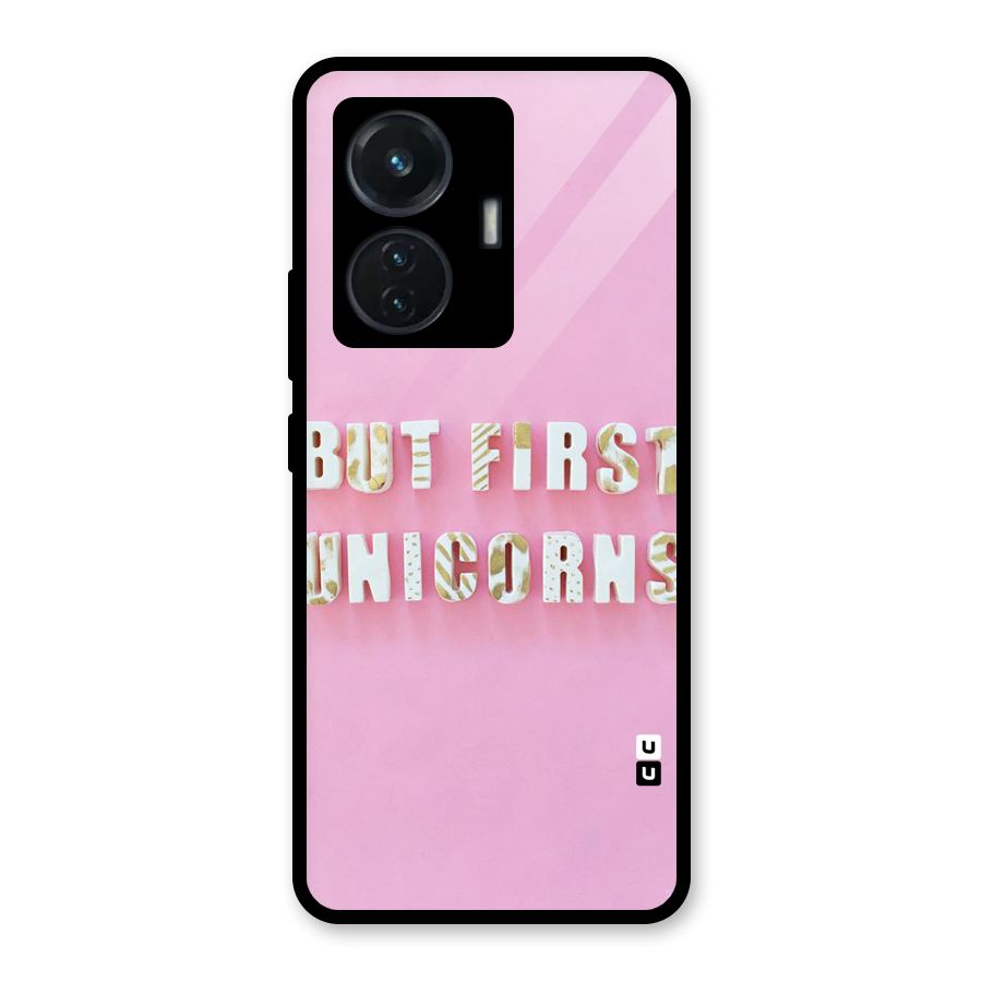 But First Unicorns Glass Back Case for iQOO Z6 44W