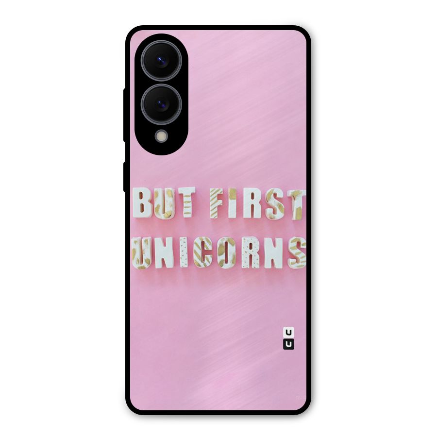 But First Unicorns Metal Back Case for Galaxy S25 Edge