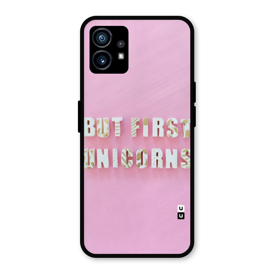 But First Unicorns Metal Back Case for Nothing Phone 1