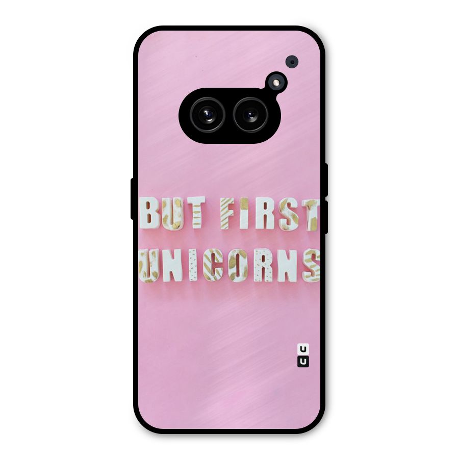 But First Unicorns Metal Back Case for Nothing Phone 2a Plus