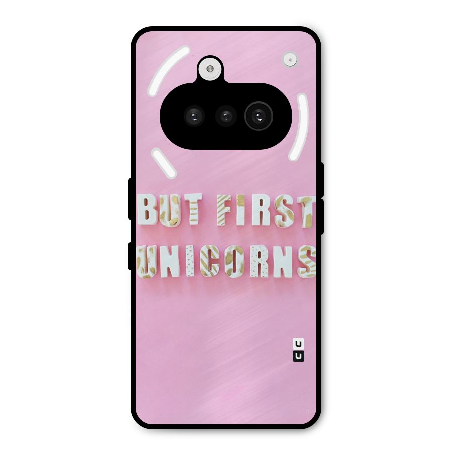 But First Unicorns Metal Back Case for Nothing Phone 3a