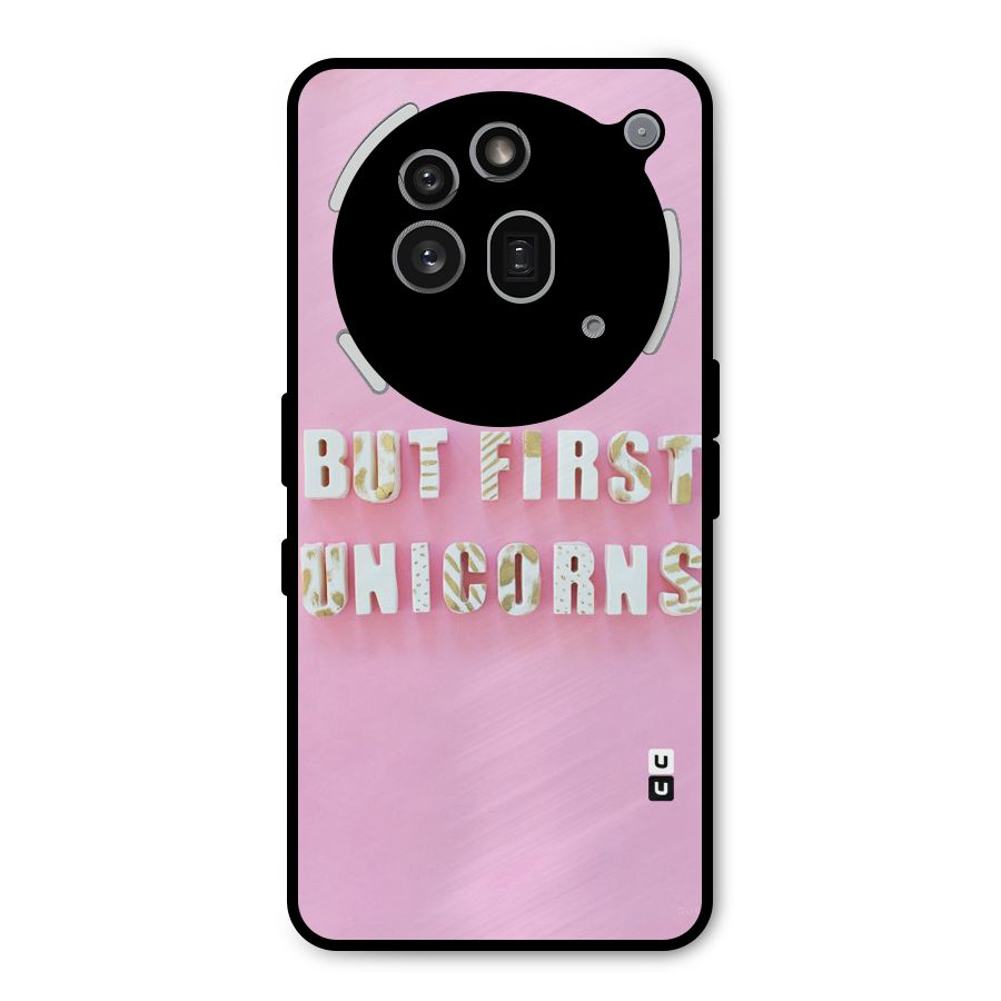 But First Unicorns Metal Back Case for Nothing Phone 3a Pro