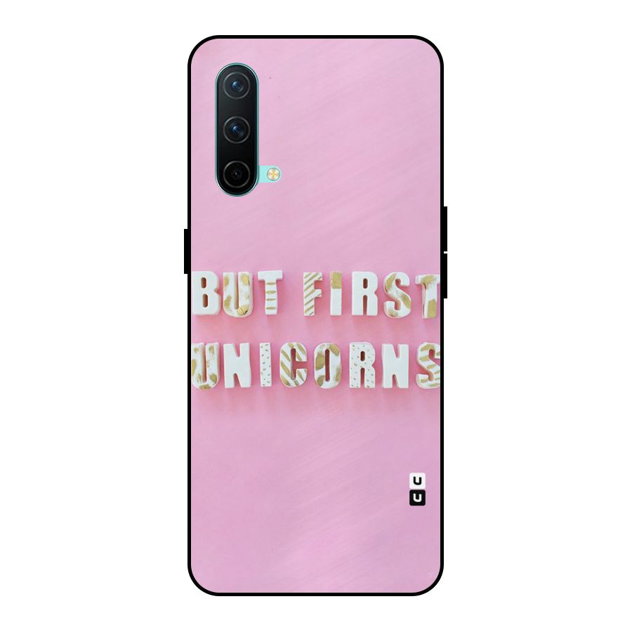 But First Unicorns Metal Back Case for OnePlus Nord CE 5G