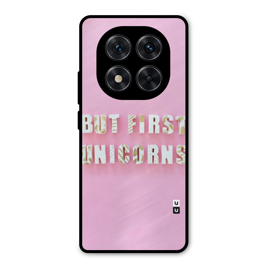 But First Unicorns Metal Back Case for Redmi Note 14 Pro 5G