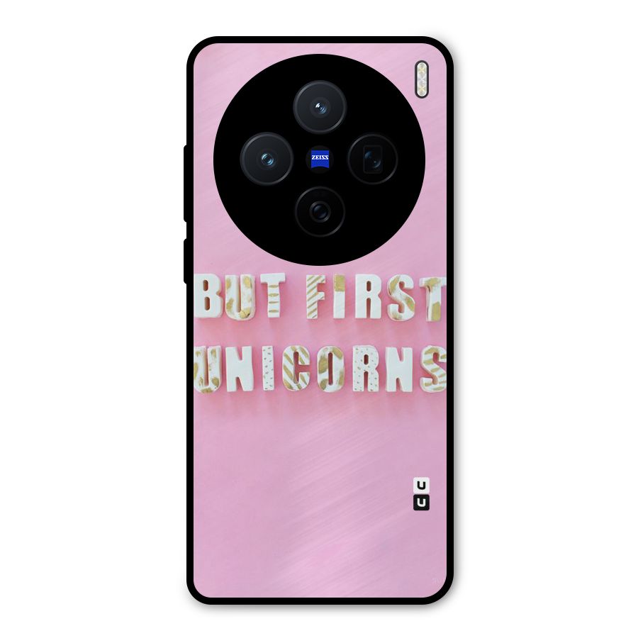 But First Unicorns Metal Back Case for Vivo X200