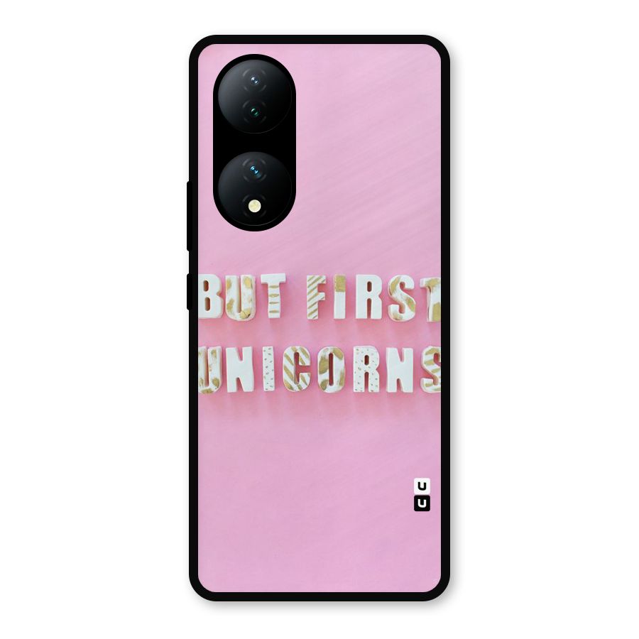 But First Unicorns Metal Back Case for iQOO Z7