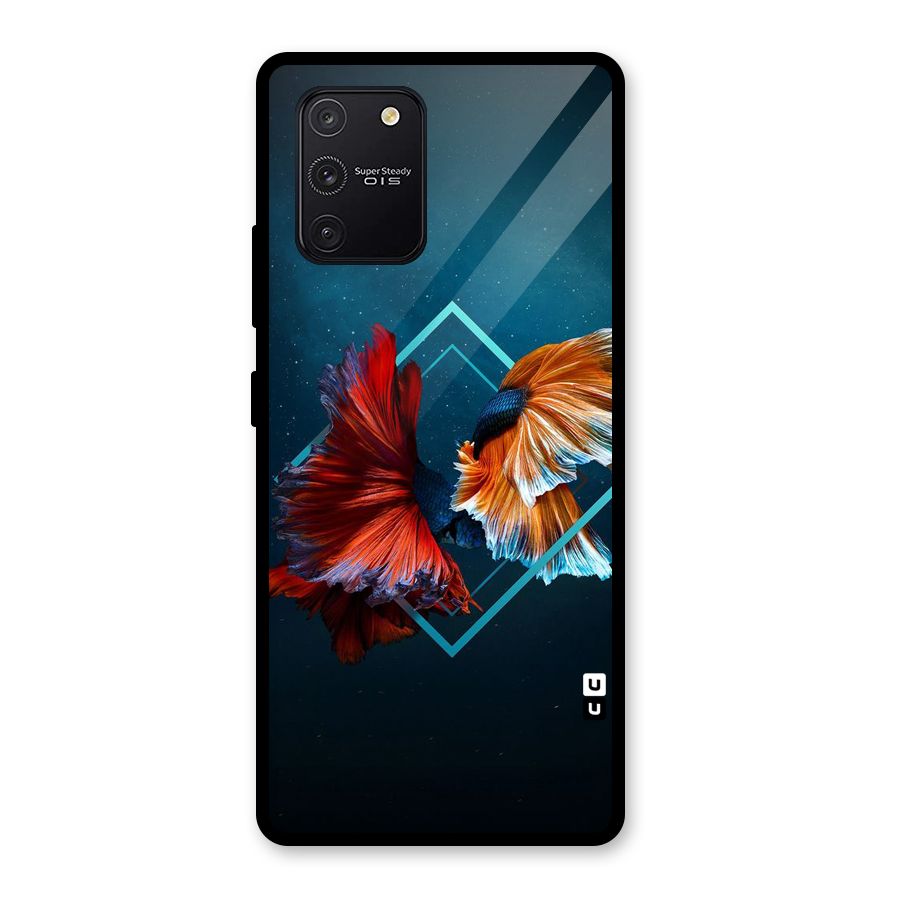 Butterfly Diamond Design Glass Back Case for Galaxy S10 Lite