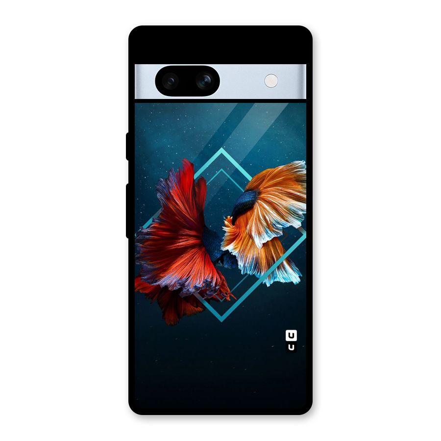 Butterfly Diamond Design Glass Back Case for Google Pixel 7a