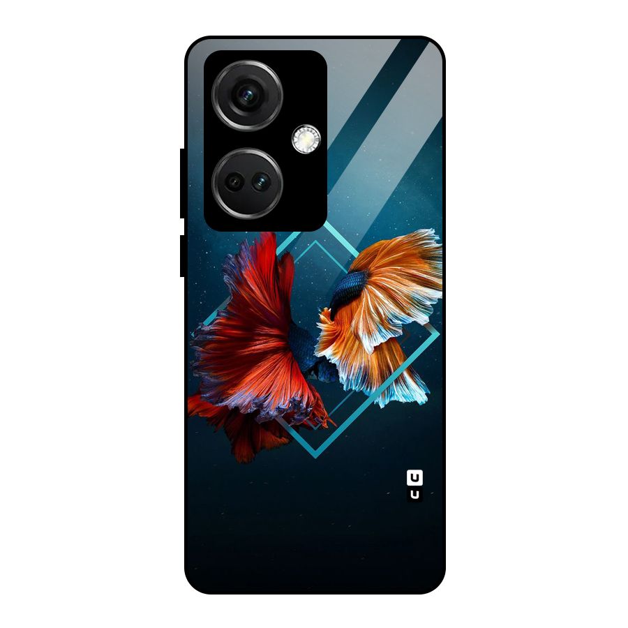 Butterfly Diamond Design Glass Back Case for OnePlus Nord CE 3 5G