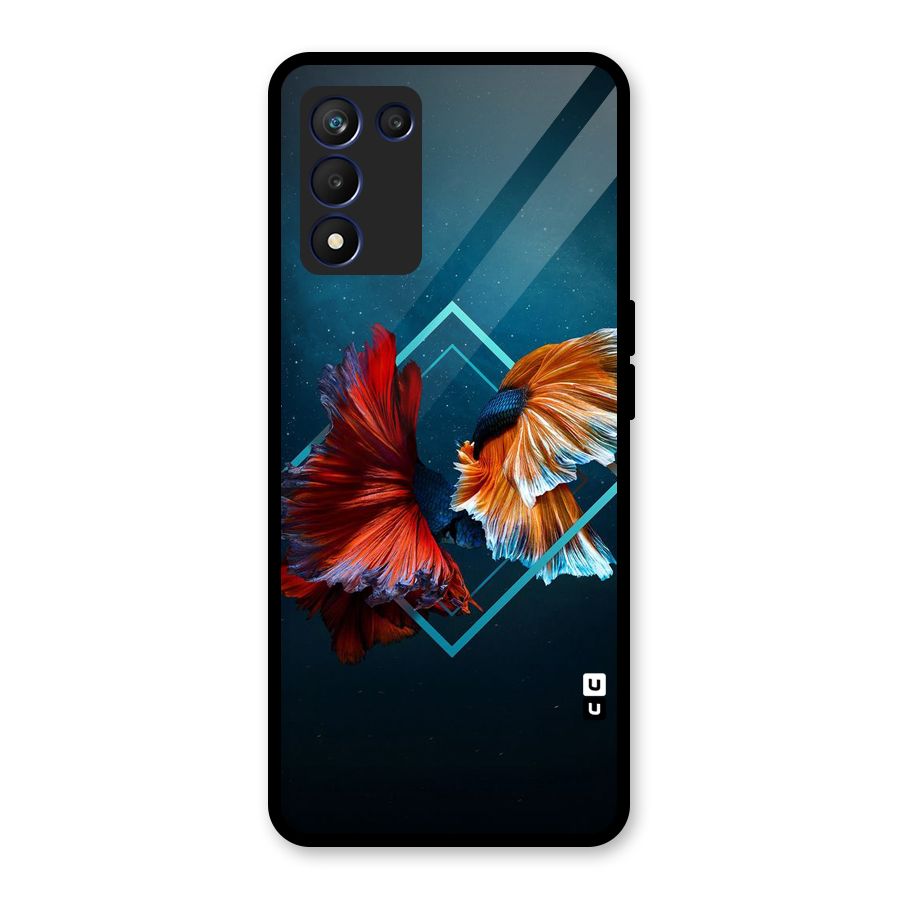 Butterfly Diamond Design Glass Back Case for Realme 9 5G Speed