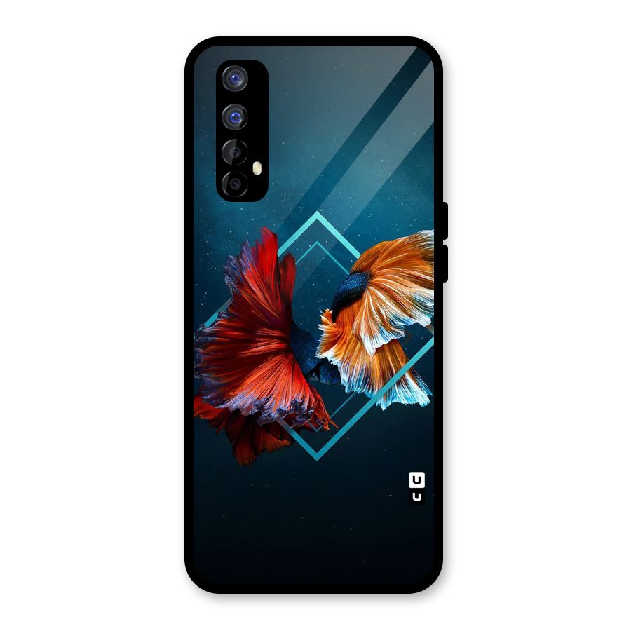Butterfly Diamond Design Glass Back Case for Realme Narzo 20 Pro