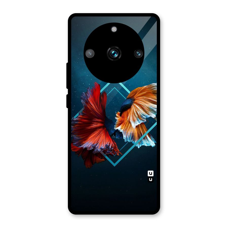 Butterfly Diamond Design Glass Back Case for Realme Narzo 60 Pro
