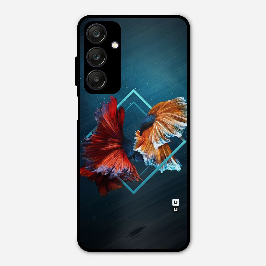 Butterfly Diamond Design Metal Back Case for Galaxy A25 5G