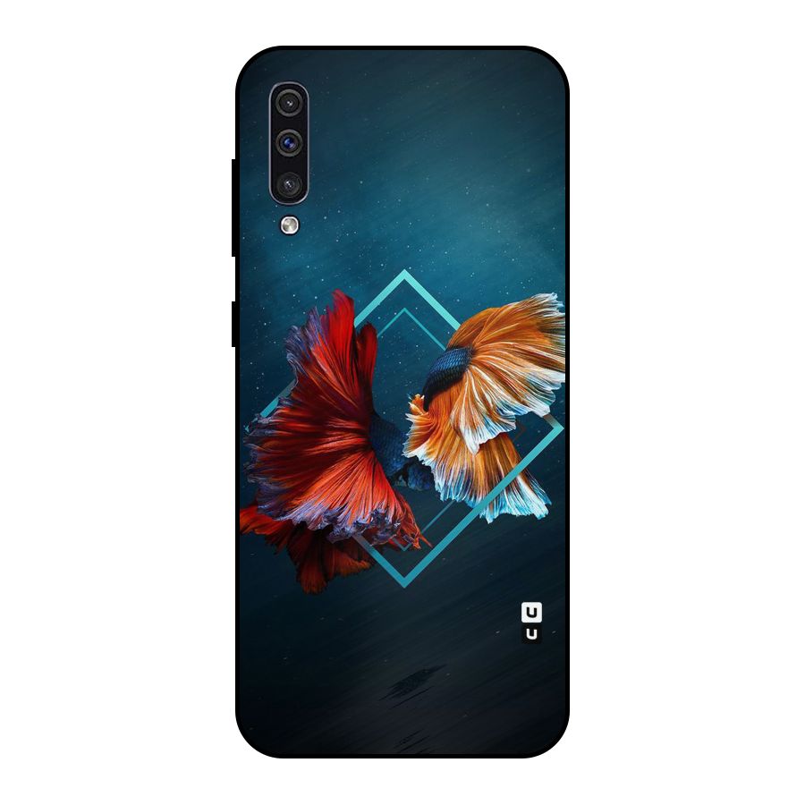Butterfly Diamond Design Metal Back Case for Galaxy A30s