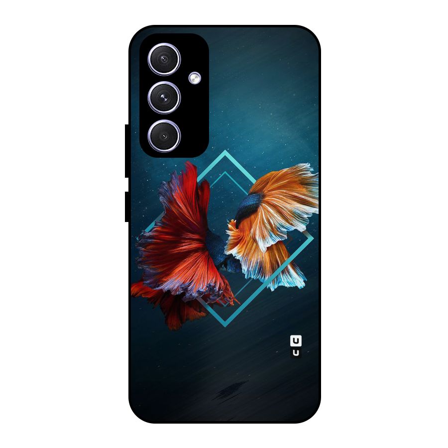 Butterfly Diamond Design Metal Back Case for Galaxy A54