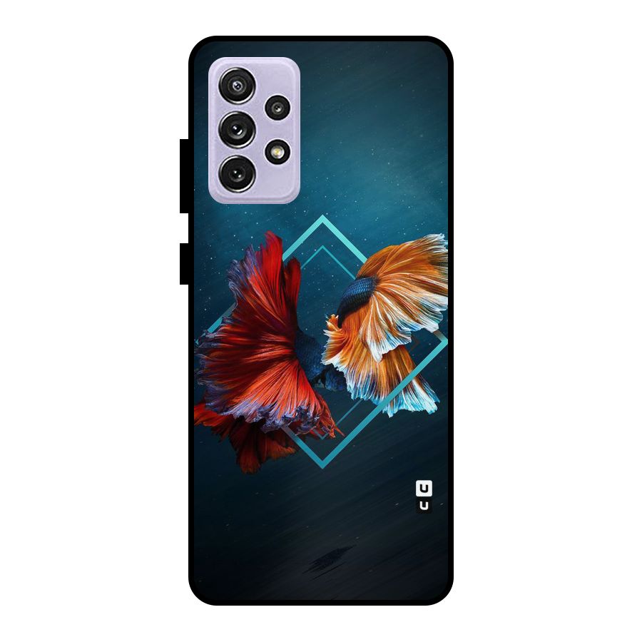 Butterfly Diamond Design Metal Back Case for Galaxy A72