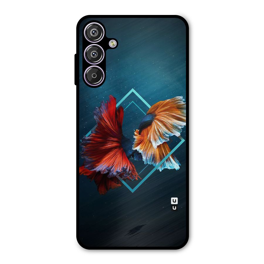 Butterfly Diamond Design Metal Back Case for Galaxy F15