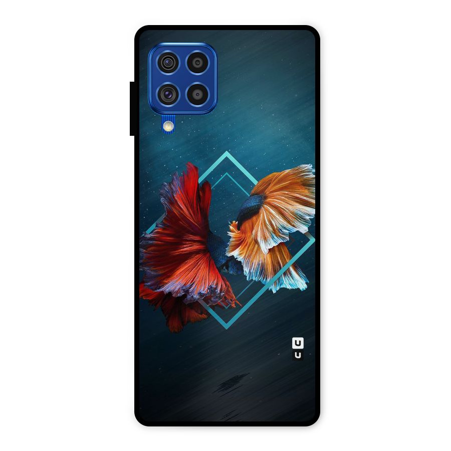 Butterfly Diamond Design Metal Back Case for Galaxy F62