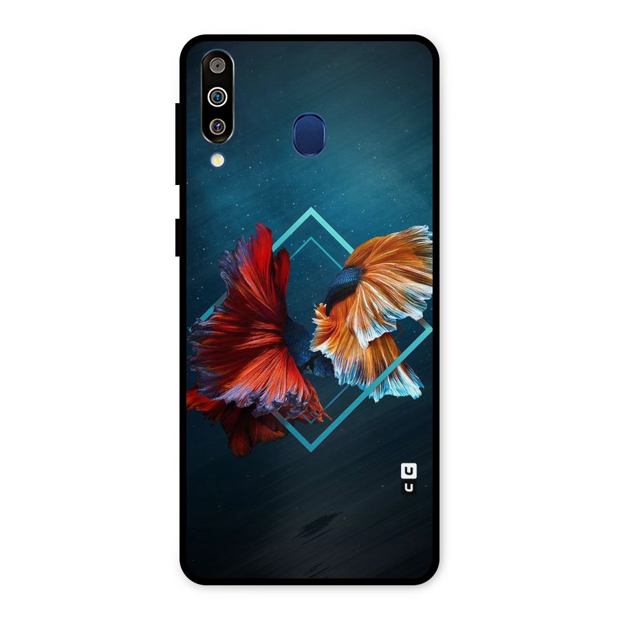 Butterfly Diamond Design Metal Back Case for Galaxy M30
