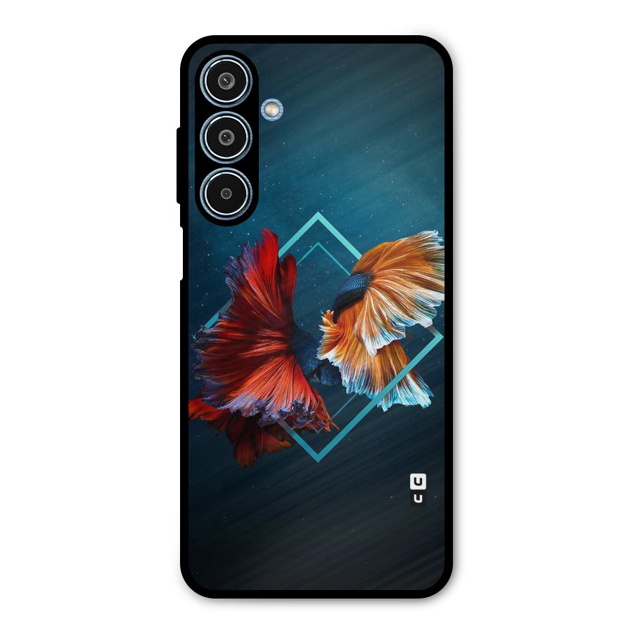 Butterfly Diamond Design Metal Back Case for Galaxy M35