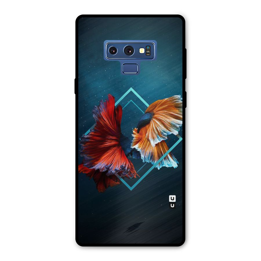 Butterfly Diamond Design Metal Back Case for Galaxy Note 9