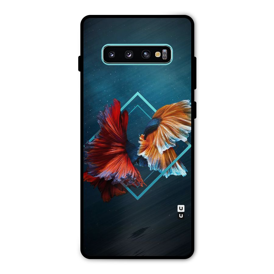 Butterfly Diamond Design Metal Back Case for Galaxy S10 Plus