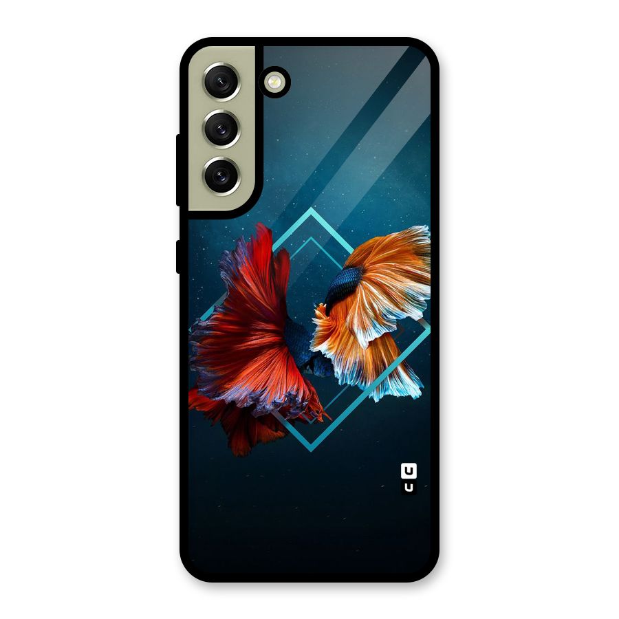 Butterfly Diamond Design Metal Back Case for Galaxy S21 FE 5G (2023)