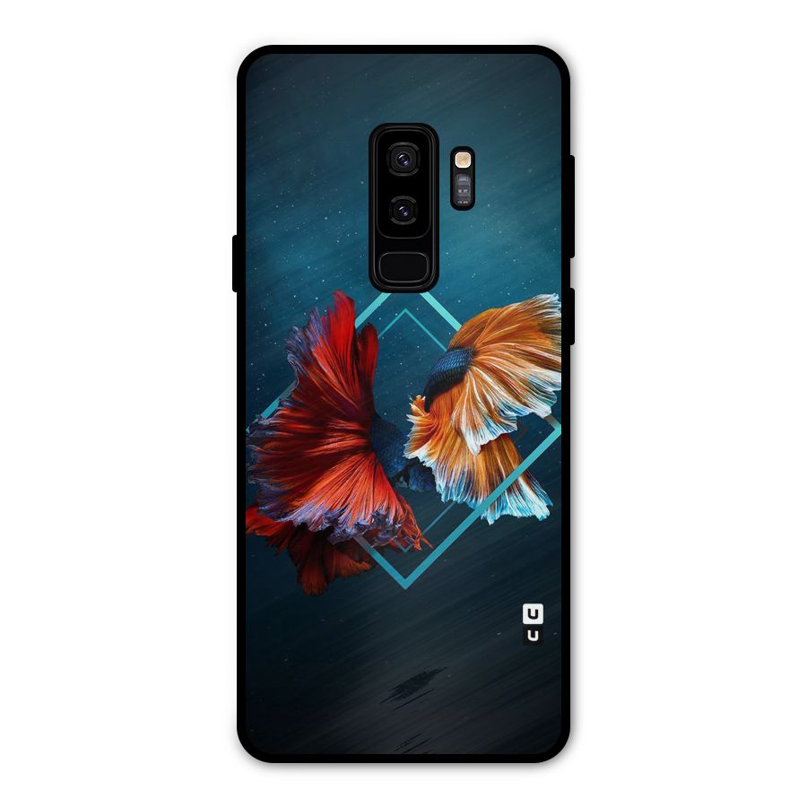 Butterfly Diamond Design Metal Back Case for Galaxy S9 Plus