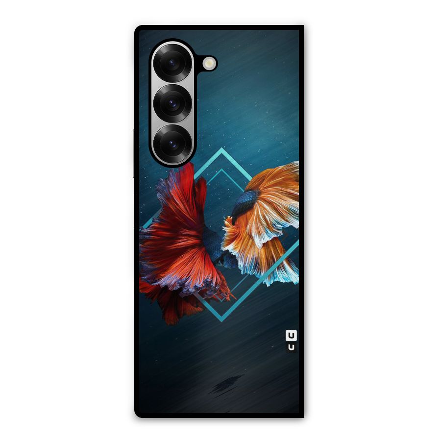 Butterfly Diamond Design Metal Back Case for Galaxy Z Fold6
