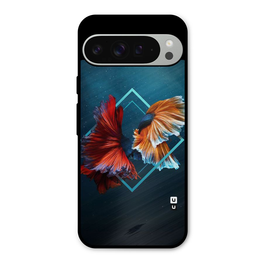 Butterfly Diamond Design Metal Back Case for Google Pixel 9 Pro XL